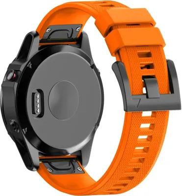 Produktbild von BStrap Silicone Acton Armband für Garmin Fenix 5s / 5s Plus, orange