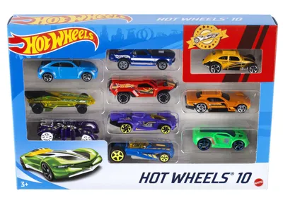 Immagine prodotto di Hot Wheels - 10-Pack of Vehicles - Toy Car Set - Ages 3+ 54886