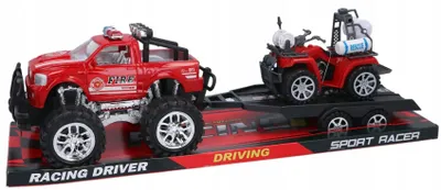 Produktbild von Gazelo Feuerwehr-Geländewagen mit Anhänger & Quad