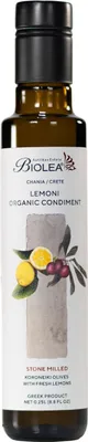 Zdjęcie produktu dla Biolea Lemoni oliwa extra virgin tradycyjnie tłoczona kamiennymi żarnami z cytrynami PDO Chania Grecja Kreta 250ml