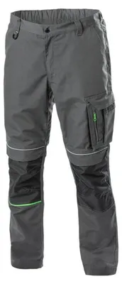Produktbild von Arbeitshose Herren dunkelgrau/grau Gr. S (48) Högert Technik, 65% Polyester/35% Baumwolle, verstärkt – LEMBERG Bundhose Berufsbekleidung (HT5K802-1)