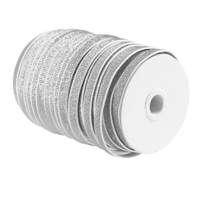 Produktbild von 5m edles Glitzer-Gummiband 10mm Gummiband mit Glitzer, Farbwahl