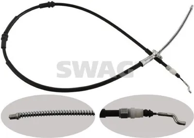 Produktbild von SWAG Handbremsseil Seilzug Feststellbremse Hinten Rechts Hinten Links 30 93 6711