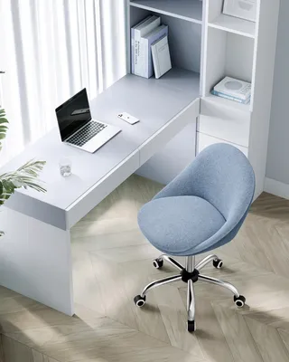 Produktbild von SONGMICS Homeoffice Stuhl, Drehstuhl, Schreibtischstuhl, blau