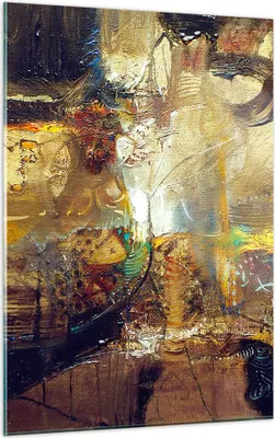 Produktbild von Bilder auf glas - Einteilig - Abstraktion modern - 50x70cm - Glasbilder - Wandbilder - Bilder - zum Aufhängen bereit - Wanddekoration aus Glas - Glas Bilder - Wandbild auf Glas - GPA50x70-3483