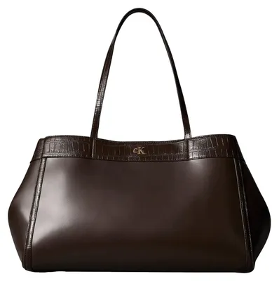 Zdjęcie produktu dla Calvin Klein LV04F3904GBAL, Torba na zakupy, Jeden rozmiar, Zamknięcie na zatrzaski, Dorosły, Kambodża, Brązowy