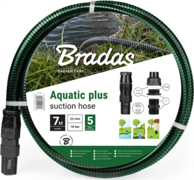 Image de Tuyau de pression d'aspiration - set Bradas AQUATIC PLUS 7 m
