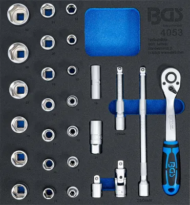 Obrázek produktu pro BGS technic Tool Tray 2/3: Socket Set 12.5 mm (1/2 '), 3812 mm, 3,81 kg