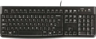 Zdjęcie produktu dla Logitech K120, Przewodowa, USB, QWERTY, Czarny