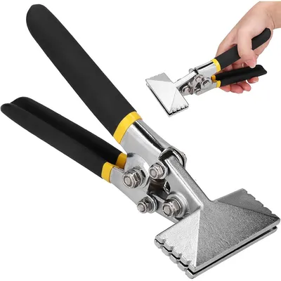 Produktbild von 6" Falzzange Multifunktionale, rutschfeste Blechbiegzange mit Komfortgriff, 150 mm, gerades Metall-Biegezangenwerkzeug für Handwerk und Bau