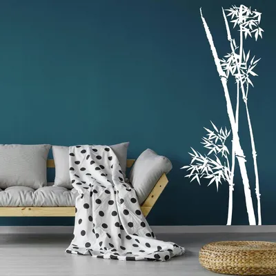 Produktbild von Decords Wandtattoo – tropische Bambuszweige, 140 x 259 cm