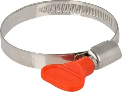 Produktbild von DELOCK Schlauchschelle, Flügelmutter 40-60mm 10 Stk. rot