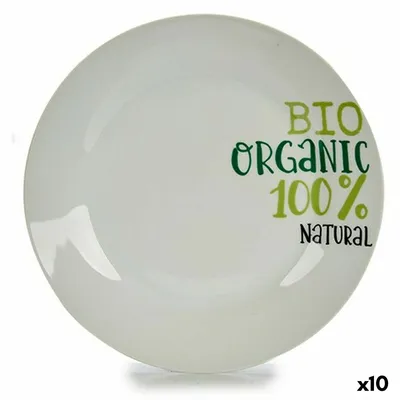 Obrázek produktu pro Plochý talíř z organického porcelánu 24,4 x 2,6 x 24,4 cm (10 kusů)