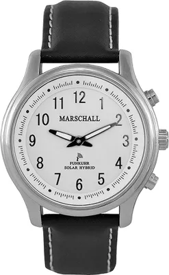 Produktbild von Marschall  TALKING WATCH > Uniuhr Ø 41mm | Funk/Solar Uhr | Leder