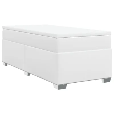 Immagine prodotto di Giroletto a Molle con Materasso Bianco 90x190 cm in Pelle finta