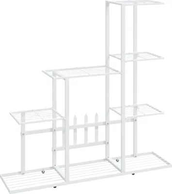 Obrázek produktu pro Stojan na květiny 94,5 x 25 x 88 cm bílý kov