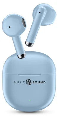 Obrázok produktu pre Music Sound BTMSTWSBREEZEB, True Wireless Stereo (TWS), Hovor / hudba, 64 g, Slúchadlá s mikrofónom, svetlo modrá