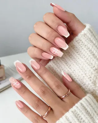 Imagen del producto de Uñas postizas estilo francés, 24 unidades, reutilizables, para diseño de uñas