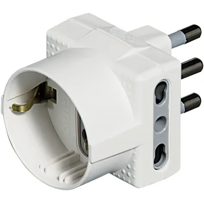 Zdjęcie produktu dla bticino S3611D, Typ L (IT), Typ L (IT), 250 V, 16 A, Biały, 90 mm