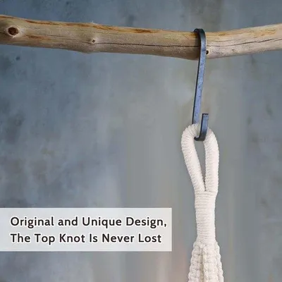 Immagine prodotto di Cesto per piante - 72 cm - Decorazione in stile boho - Cesto in corda di cotone - Per piante da interno ed esterno