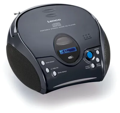 Produktbild von Lenco SCD-24DAB BK - Tragbares DAB+-Radio mit CD-Player und Bluetooth®, Schwarz