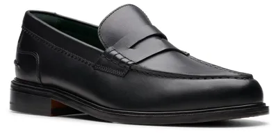 Produktbild von CLARKS Premium-Loafer CraftJames mit elegantem, italienischem Glattleder-Finish 1216 Black Leather 40