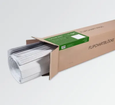 Produktbild von SIGEL MU165 Flipchartblock für Meet up und Artverum Boards, kariert, mit Perforation, 68x98 cm, 5 Blocks à 20 Blatt