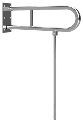 Produktbild von Sapho HANDICAP Klappgriff mit Stützbein 600mm, polierter Edelstahl