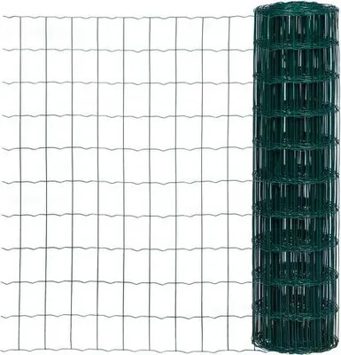 Produktbild von Grünes Drahtgeflecht, Maschenweite 100 x 50 mm, Ø 1,2 mm, H. 1,80 x L. 25 m