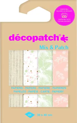 Produktbild von Décopatch 6x Mix & Patch, BlisterPack Farben und Motive sortiert DP033C
