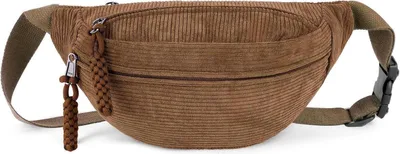 Produktbild von Cord Bauchtasche Damen Umhängetasche Gürteltasche Klein Outdoor Schule