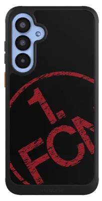 Produktbild von NIVOCASE Hülle für Samsung Galaxy A55 5G  Handyhülle NIVOcore Case Schwarz 1. FCN Fanartikel Textur