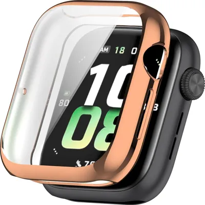 Image de Étui de protection en TPU à couverture intégrale pour Honor Watch 5, finition électroplaquée, couleur or rose