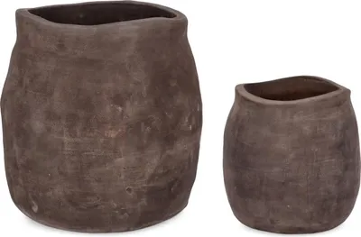 Produktbild von 2 Vasenhalter aus Terracotta Braun