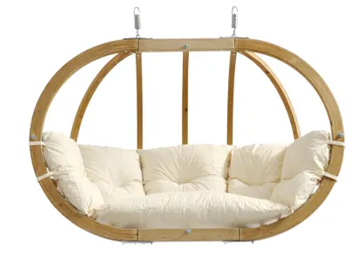 Produktbild von Amazonas Doppelhängesessel ohne Gestell Globo Royal Chair natura 176 x 118 x 72 cm; weiß, AZ-2030850