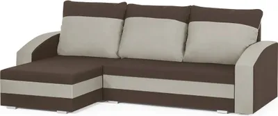 Produktbild von KING Ecksofa mit Schlaffunktion - Braun/Beige