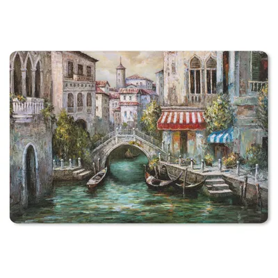 Produktbild von MuchoWow® Mauspad Mousepad Gemälde - Öl - Wasser - Graben - Italien 27x18 cm - Mousepads - Maus Mat - Pad - Mausunterlage - Büroartikel - Desk Matten