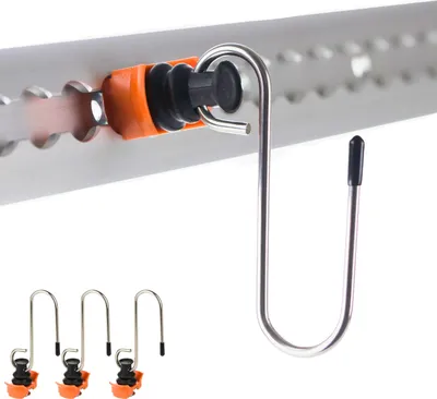 Produktbild von Single Fitting mit Haken für Airlineschiene Endbeschlag Endfittinge Zurrschiene 4 Stück