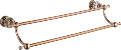 Immagine prodotto di Mexen Estela doppio appendino per asciugamano, oro rosa - 7011525-60
