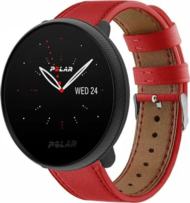 Produktbild von Strap-it Polar Ignite 3 Lederarmband (Rot)