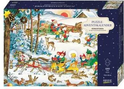 Produktbild von Puzzle-Adventskalender 'Weihnachtsumzug'