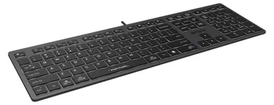 Image de A4tech h FSTYLER FX60H White Backlit keyboard USB QWERTY Black Grey