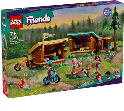 Obrázek produktu pro LEGO Friends Útulné chatky na dobrodružném táboře, Sada na stavění, 7 rok/roky, Plast, 0 kusů, 671 g