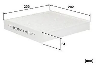 Produktbild von FILTRON K 1465 Innenraumfilter Pollenfilter für SSANGYONG Tivoli SUV