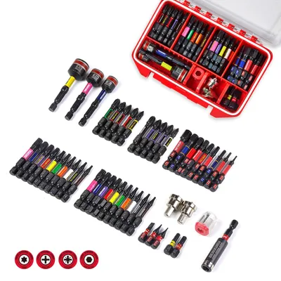 Obrázok produktu pre Sada 52 bitov do skrutkovača, magnetické hroty, legovaná oceľ