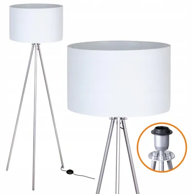 Produktbild von Cerlux Trigni Stehlampe Silber LED E27 Metall 136 cm