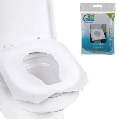 Obrázok produktu pre Jednorazový poťah na WC sedadlo, balenie 10 ks, 370x430 mm