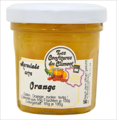 Produktbild von Les Confitures du Climont  Orangen Marmelade 50g aus dem Elsass - Hochwertig & Naturbelassen