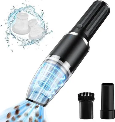 Zdjęcie produktu dla Środek do czyszczenia powierzchni - przenośny - 15000 PA/60W - lekki - ładowany przez USB - bardzo cichy, idealny do domu, samochodu, dywanów i kuchni
