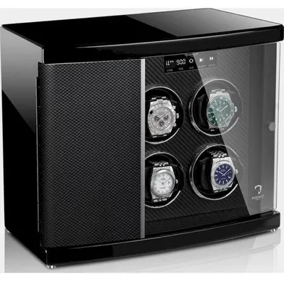 Produktbild von Modalo - 3006884 - Uhrenbeweger - Timeless 6 Hochglanz/Carbon